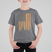 Beekeeping American Flag Honeycomb Honey Bees Beekeeper T Shirt For Kid
