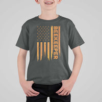 Beekeeping American Flag Honeycomb Honey Bees Beekeeper T Shirt For Kid
