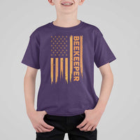 Beekeeping American Flag Honeycomb Honey Bees Beekeeper T Shirt For Kid