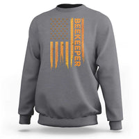 Beekeeping American Flag Honeycomb Honey Bees Beekeeper Sweatshirt