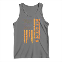 Beekeeping American Flag Honeycomb Honey Bees Beekeeper Tank Top