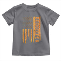 Beekeeping American Flag Honeycomb Honey Bees Beekeeper Toddler T Shirt