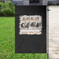 Year of The Horse 2026 Garden Flag Happy New Year Gallop Of The 8 Horses