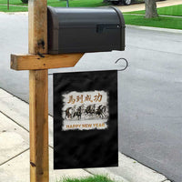 Year of The Horse 2026 Garden Flag Happy New Year Gallop Of The 8 Horses