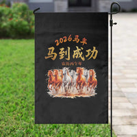 Gallop Of The 8 Horses Garden Flag Chinese New Year 2026 Year of The Horse