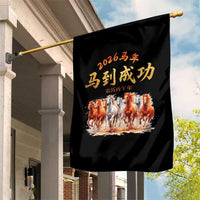 Gallop Of The 8 Horses Garden Flag Chinese New Year 2026 Year of The Horse