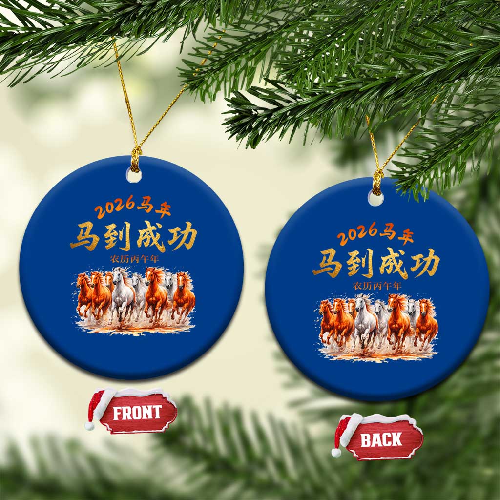 Gallop Of The 8 Horses Ceramic Ornament Chinese New Year 2026 Year of The Horse