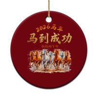 Gallop Of The 8 Horses Ceramic Ornament Chinese New Year 2026 Year of The Horse