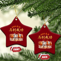 Gallop Of The 8 Horses Ceramic Ornament Chinese New Year 2026 Year of The Horse