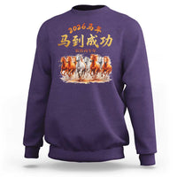 Gallop Of The 8 Horses Sweatshirt Chinese New Year 2026 Year of The Horse