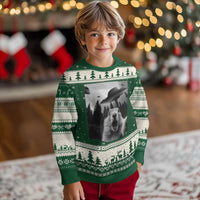 Funny Groundhog Selfie With Alien UFOs Weird Ground Hog Day Ugly Christmas Sweater - Wonder Print Shop