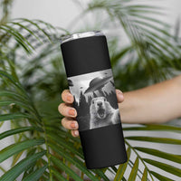 Funny Groundhog Selfie With Alien UFOs Weird Ground Hog Day Skinny Tumbler - Wonder Print Shop