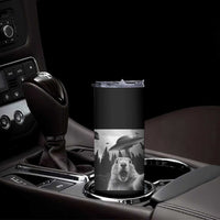 Funny Groundhog Selfie With Alien UFOs Weird Ground Hog Day Skinny Tumbler - Wonder Print Shop