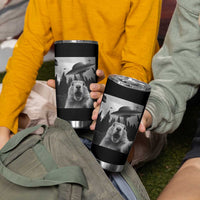 Funny Groundhog Selfie With Alien UFOs Weird Ground Hog Day Tumbler Cup - Wonder Print Shop