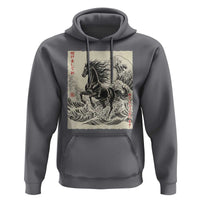 Japanese New Year 2026 Hoodie Year Of The Horse Tsunami Ukiyo e Art - Wonder Print Shop