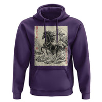 Japanese New Year 2026 Hoodie Year Of The Horse Tsunami Ukiyo e Art - Wonder Print Shop
