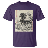 Japanese New Year 2026 T Shirt Year Of The Horse Tsunami Ukiyo e Art - Wonder Print Shop