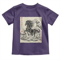 Japanese New Year 2026 Toddler T Shirt Year Of The Horse Tsunami Ukiyo e Art - Wonder Print Shop