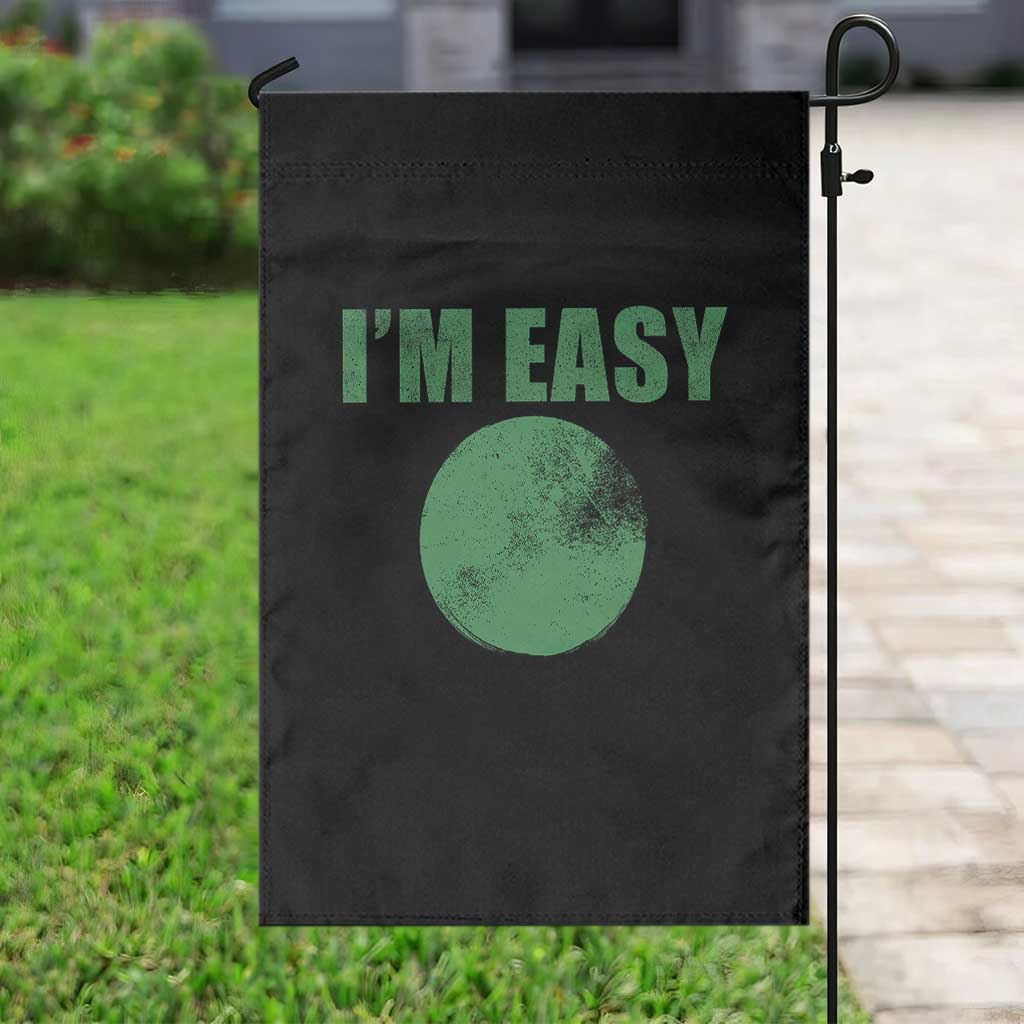 Funny I'm Easy Snowboard Ski Garden Flag Green Circle Retro Mountain Sign - Wonder Print Shop