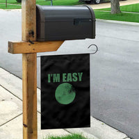 Funny I'm Easy Snowboard Ski Garden Flag Green Circle Retro Mountain Sign - Wonder Print Shop