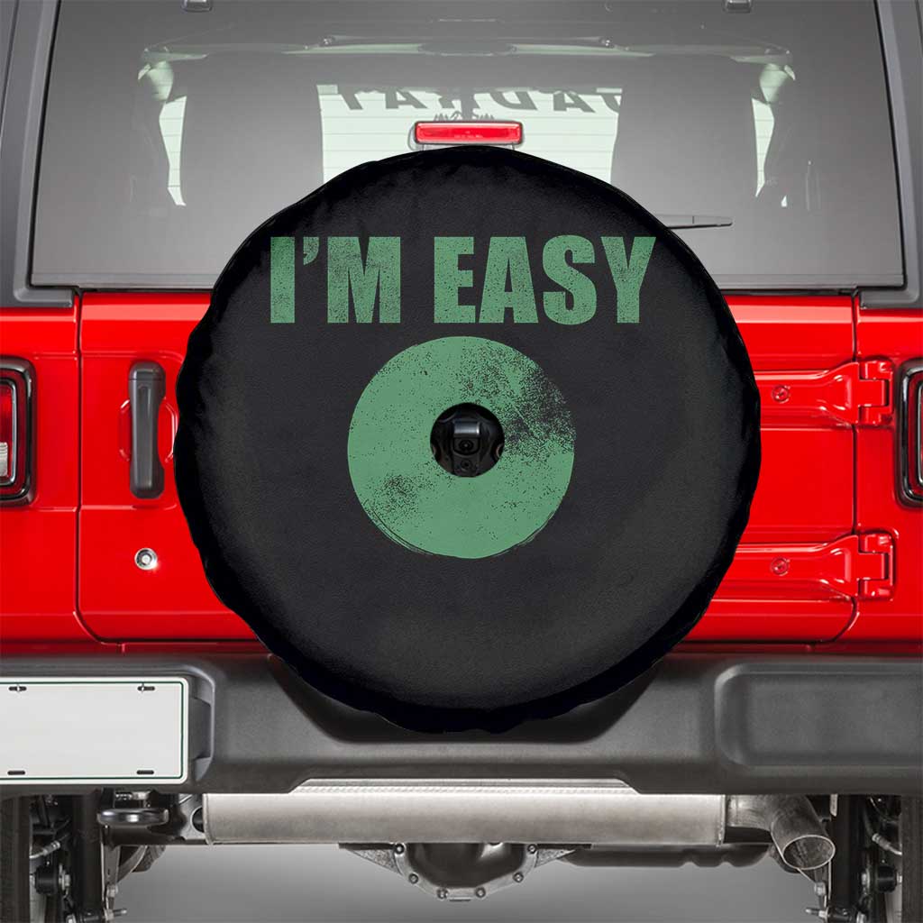 Funny I'm Easy Snowboard Ski Spare Tire Cover Green Circle Retro Mountain Sign - Wonder Print Shop