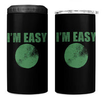 Funny I'm Easy Snowboard Ski 4 in 1 Can Cooler Tumbler Green Circle Retro Mountain Sign - Wonder Print Shop