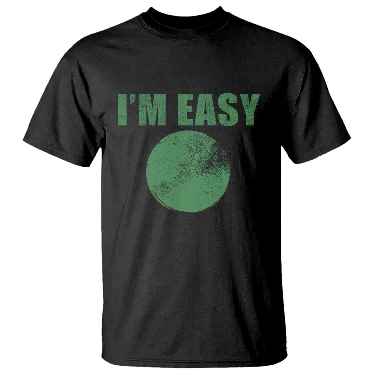 Funny I'm Easy Snowboard Ski T Shirt Green Circle Retro Mountain Sign - Wonder Print Shop