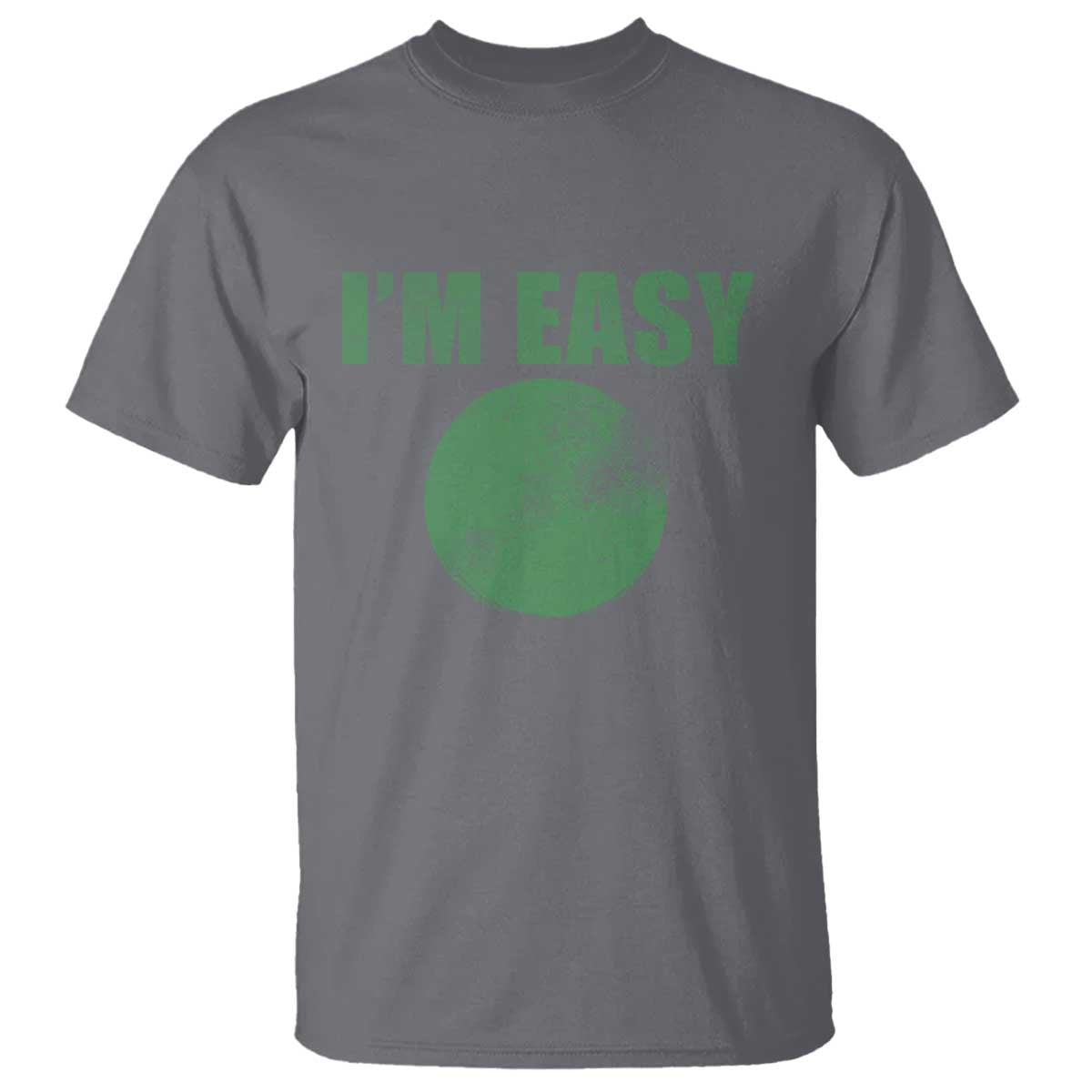 Funny I'm Easy Snowboard Ski T Shirt Green Circle Retro Mountain Sign - Wonder Print Shop