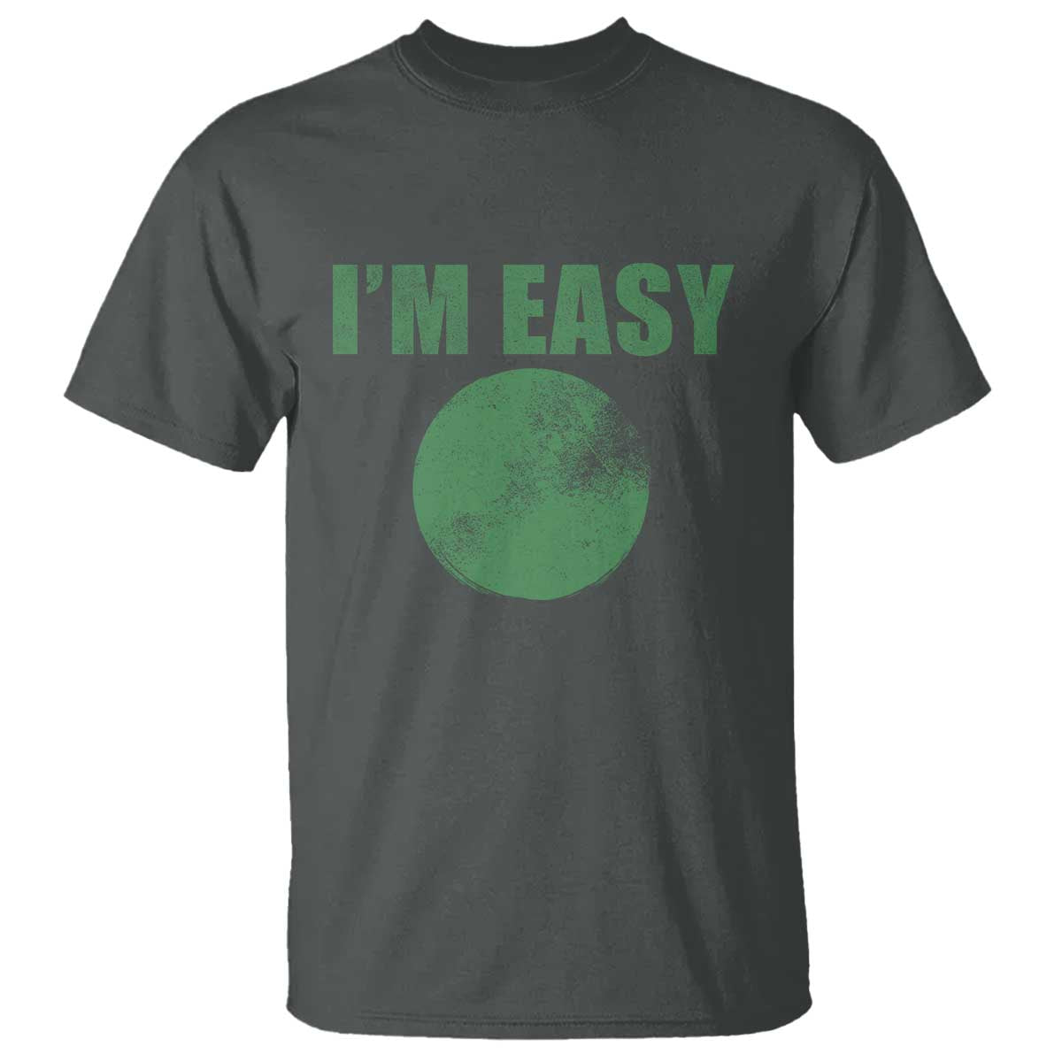 Funny I'm Easy Snowboard Ski T Shirt Green Circle Retro Mountain Sign - Wonder Print Shop