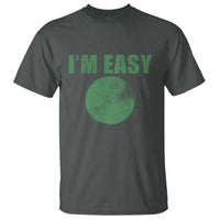 Funny I'm Easy Snowboard Ski T Shirt Green Circle Retro Mountain Sign - Wonder Print Shop