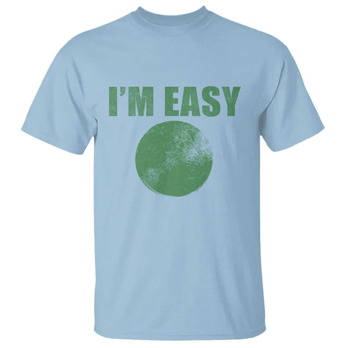 Funny I'm Easy Snowboard Ski T Shirt Green Circle Retro Mountain Sign - Wonder Print Shop