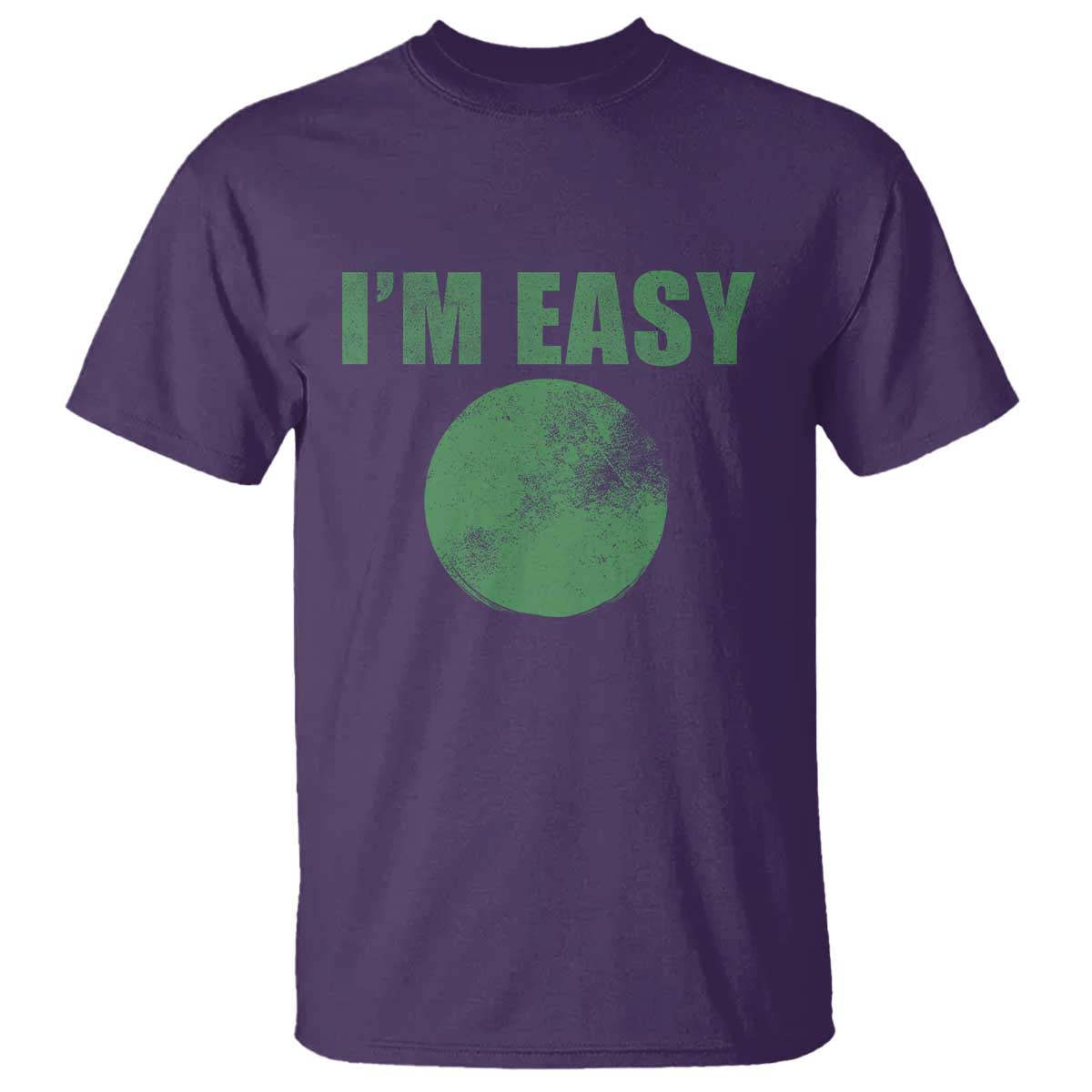 Funny I'm Easy Snowboard Ski T Shirt Green Circle Retro Mountain Sign - Wonder Print Shop