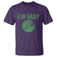Funny I'm Easy Snowboard Ski T Shirt Green Circle Retro Mountain Sign - Wonder Print Shop