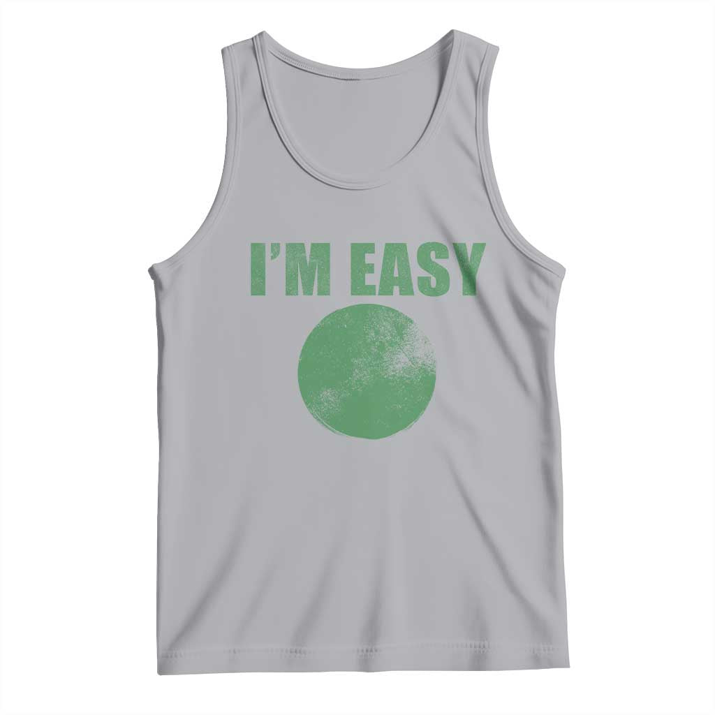 Funny I'm Easy Snowboard Ski Tank Top Green Circle Retro Mountain Sign - Wonder Print Shop