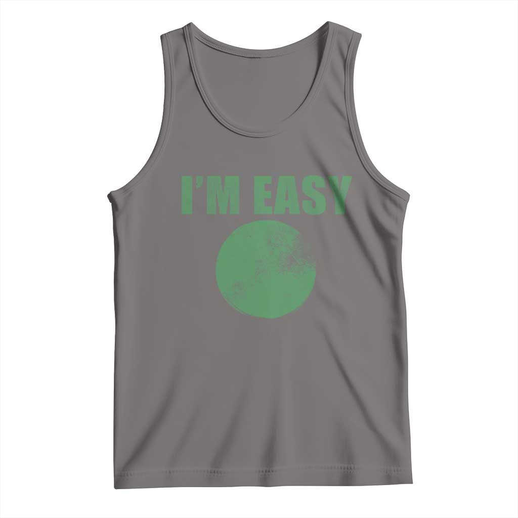 Funny I'm Easy Snowboard Ski Tank Top Green Circle Retro Mountain Sign - Wonder Print Shop
