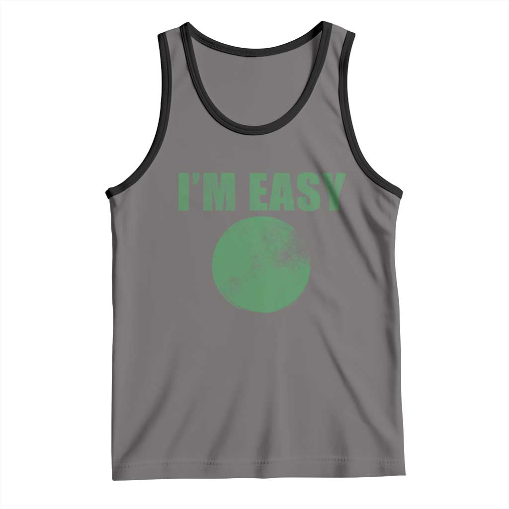 Funny I'm Easy Snowboard Ski Tank Top Green Circle Retro Mountain Sign - Wonder Print Shop