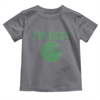 Funny I'm Easy Snowboard Ski Toddler T Shirt Green Circle Retro Mountain Sign - Wonder Print Shop