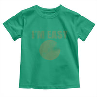 Funny I'm Easy Snowboard Ski Toddler T Shirt Green Circle Retro Mountain Sign - Wonder Print Shop