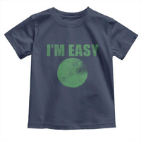 Funny I'm Easy Snowboard Ski Toddler T Shirt Green Circle Retro Mountain Sign - Wonder Print Shop