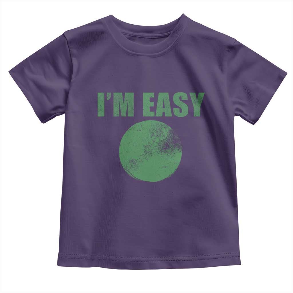 Funny I'm Easy Snowboard Ski Toddler T Shirt Green Circle Retro Mountain Sign - Wonder Print Shop