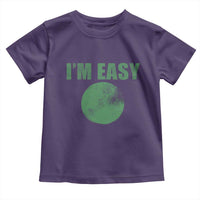 Funny I'm Easy Snowboard Ski Toddler T Shirt Green Circle Retro Mountain Sign - Wonder Print Shop