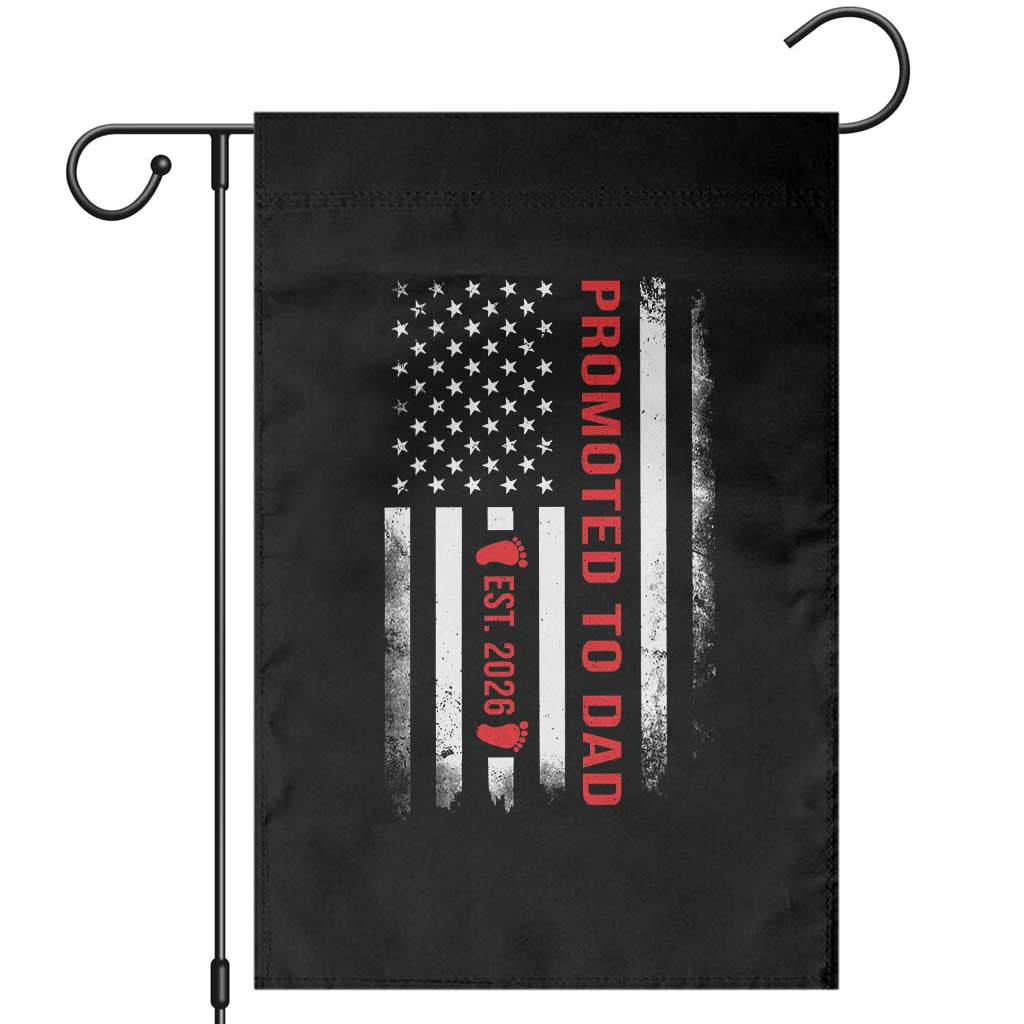 Promoted To Dad Est 2026 Garden Flag New Dad 2026 Baby Announcement - Wonder Print Shop