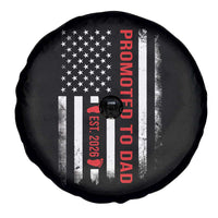 Promoted To Dad Est 2026 Spare Tire Cover New Dad 2026 Baby Announcement - Wonder Print Shop