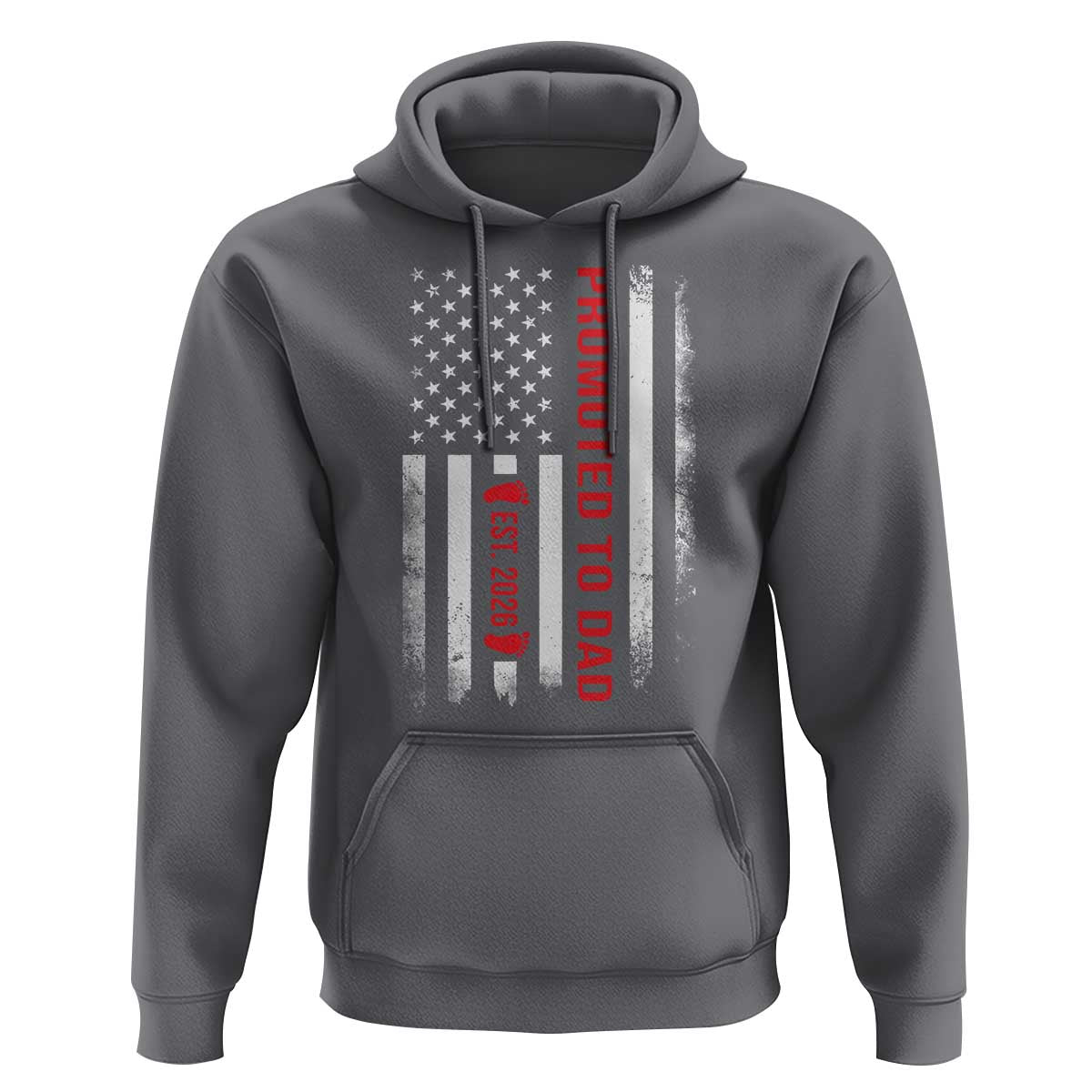Promoted To Dad Est 2026 Hoodie New Dad 2026 Baby Announcement - Wonder Print Shop