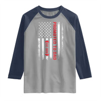 Promoted To Dad Est 2026 Raglan Shirt New Dad 2026 Baby Announcement - Wonder Print Shop
