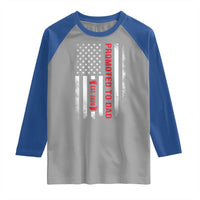 Promoted To Dad Est 2026 Raglan Shirt New Dad 2026 Baby Announcement - Wonder Print Shop