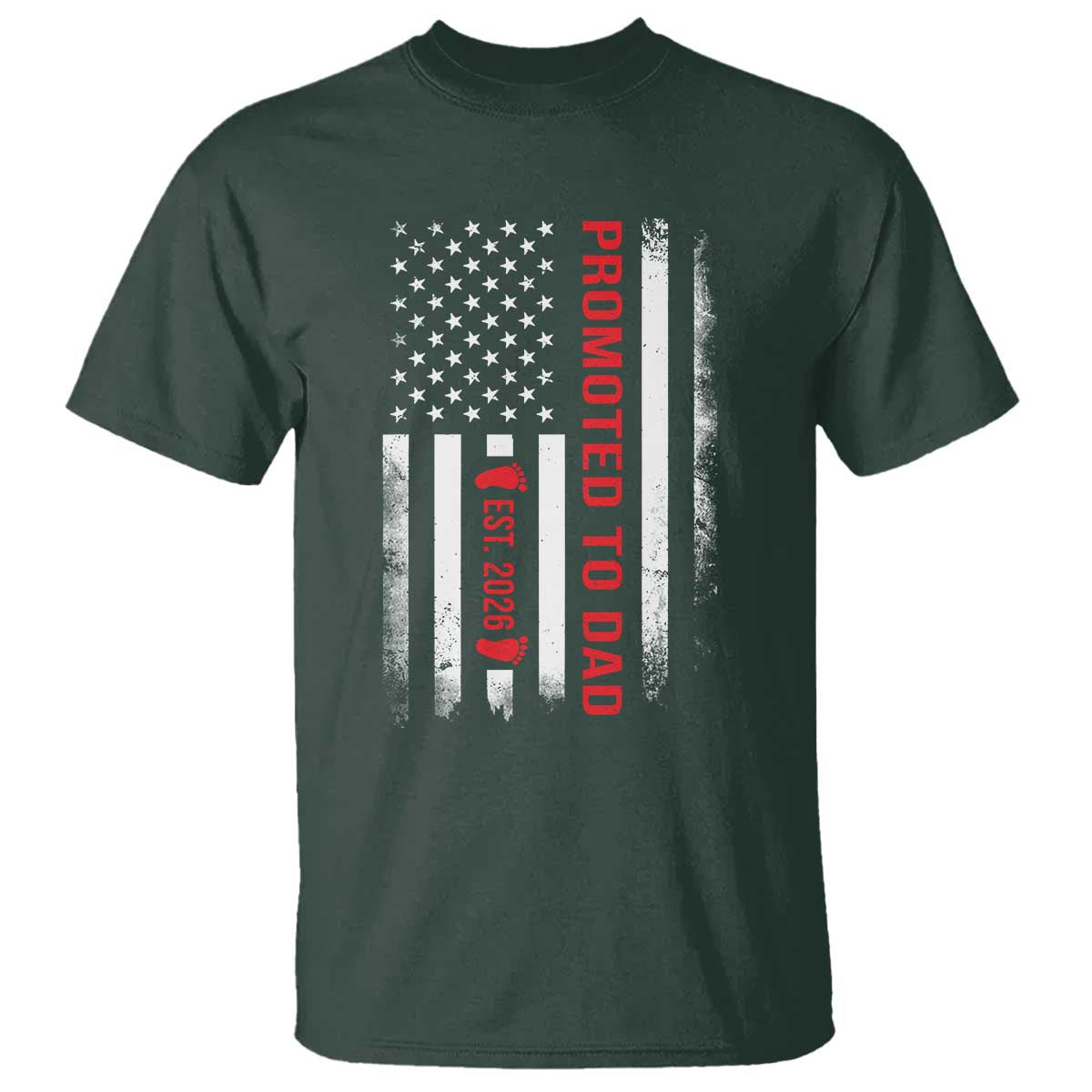 Promoted To Dad Est 2026 T Shirt New Dad 2026 Baby Announcement - Wonder Print Shop