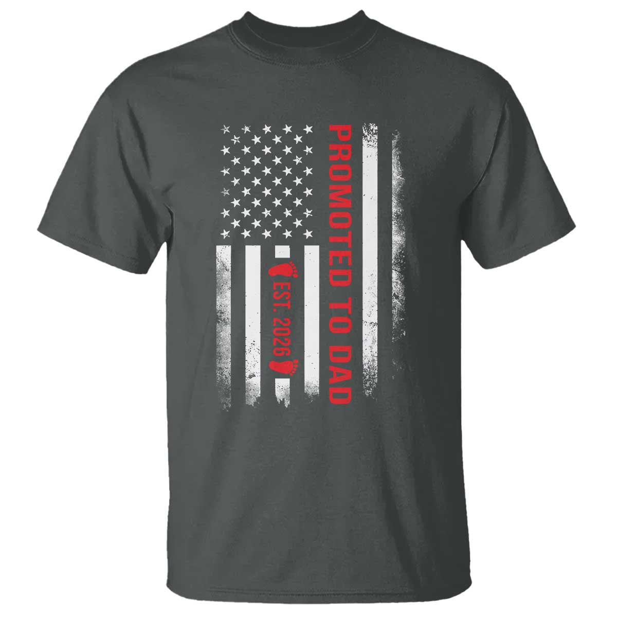 Promoted To Dad Est 2026 T Shirt New Dad 2026 Baby Announcement - Wonder Print Shop