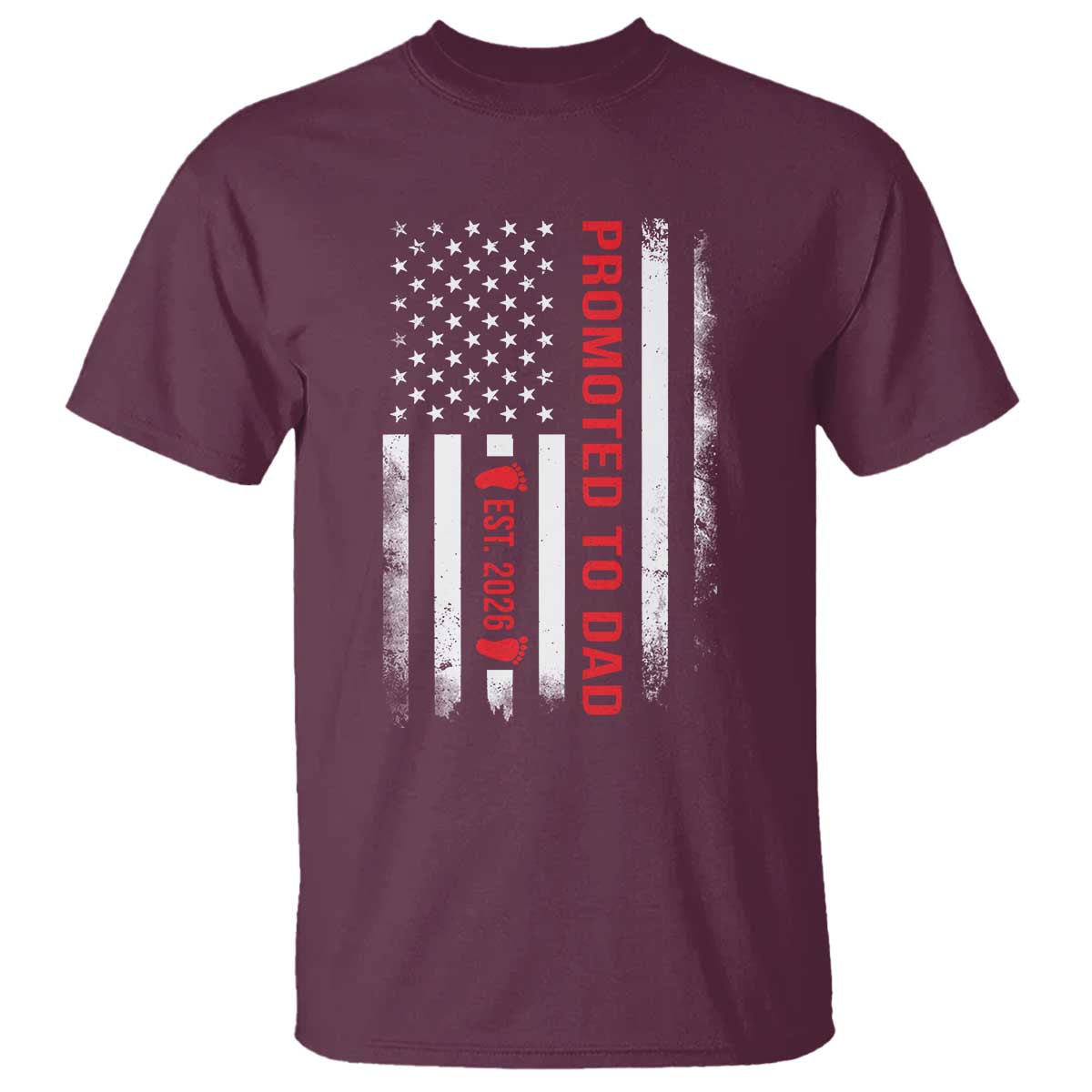 Promoted To Dad Est 2026 T Shirt New Dad 2026 Baby Announcement - Wonder Print Shop
