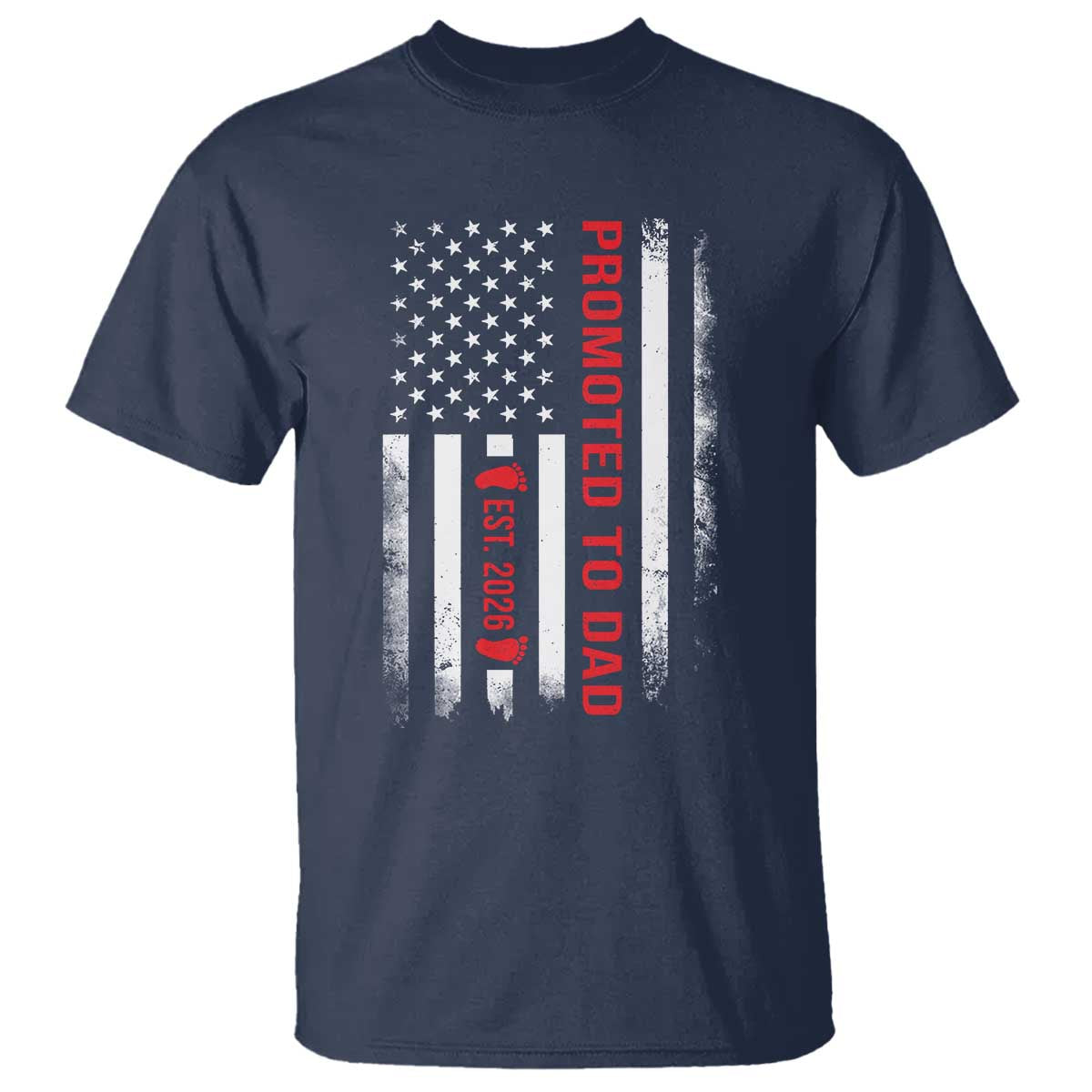 Promoted To Dad Est 2026 T Shirt New Dad 2026 Baby Announcement - Wonder Print Shop